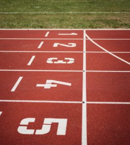 running track finish line