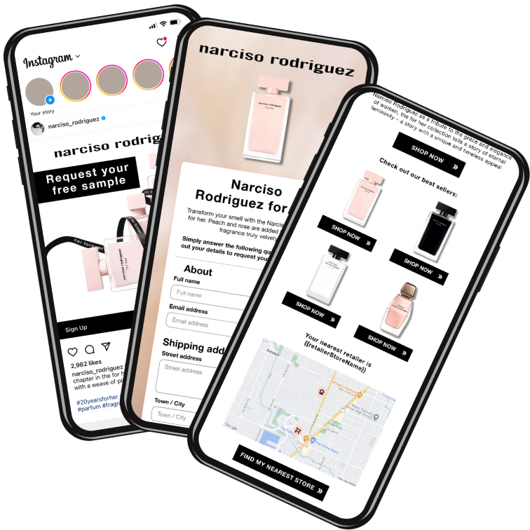 Consumer opening fragrance vial sample at home