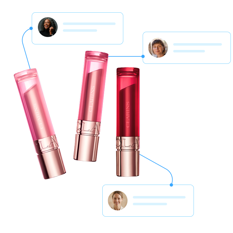Choice of skincare products