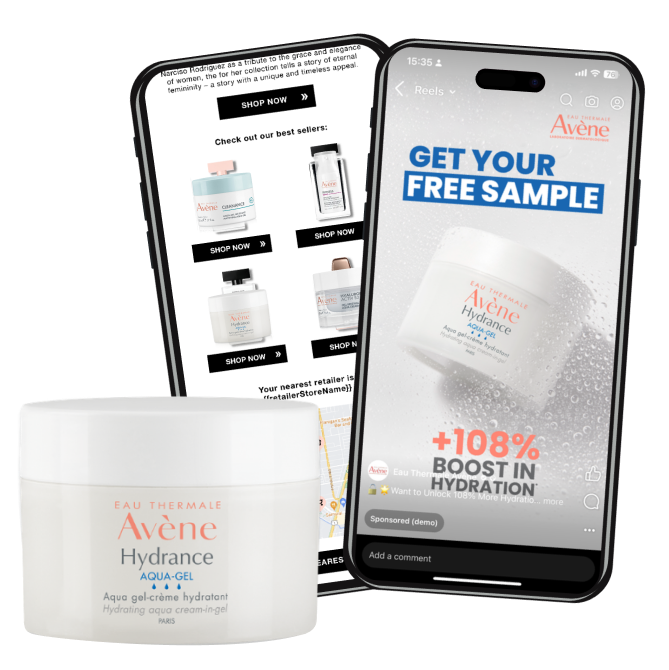 Skincare sample delivery with personalised packaging