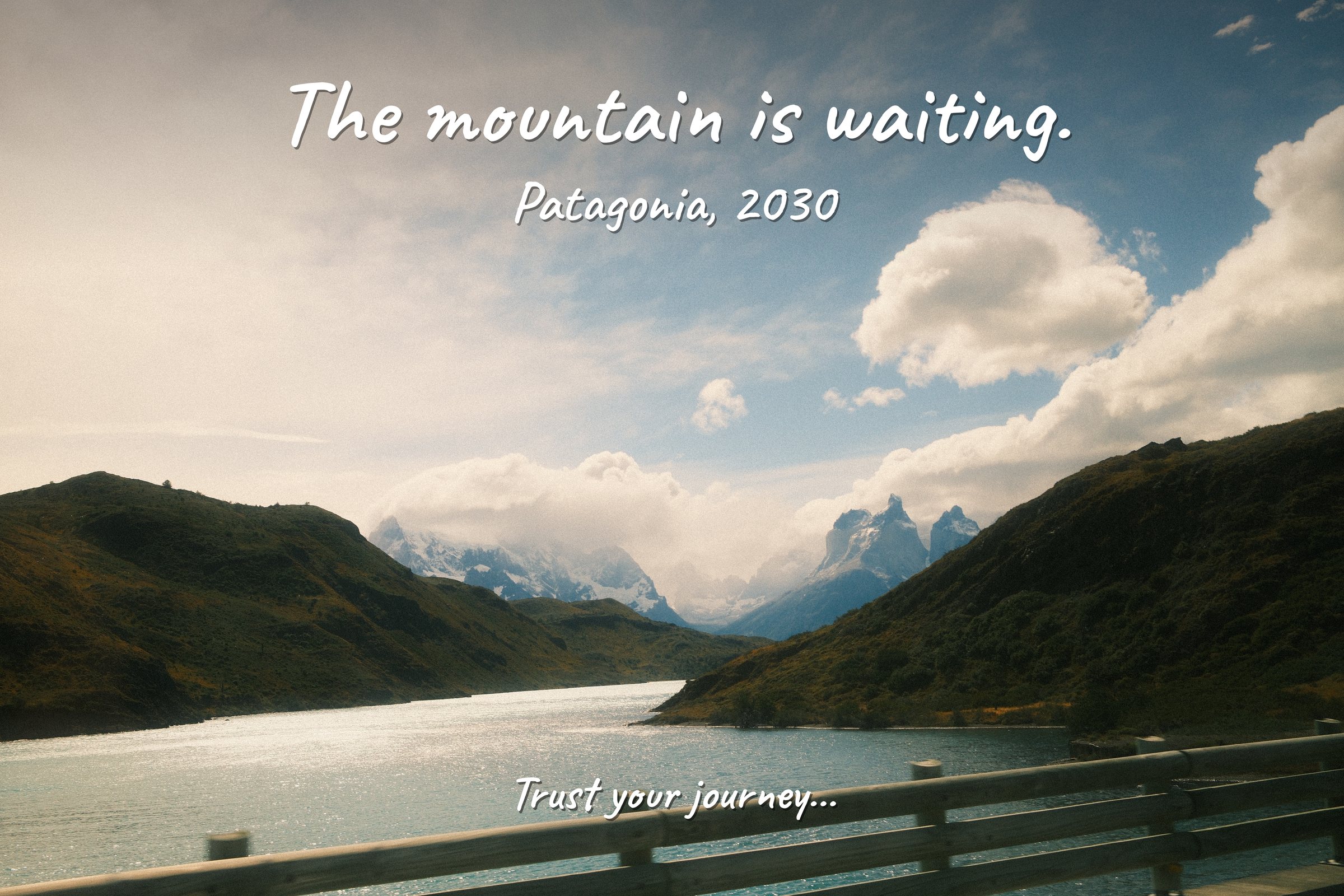 The mountain is waiting. Patagonia, 2030.