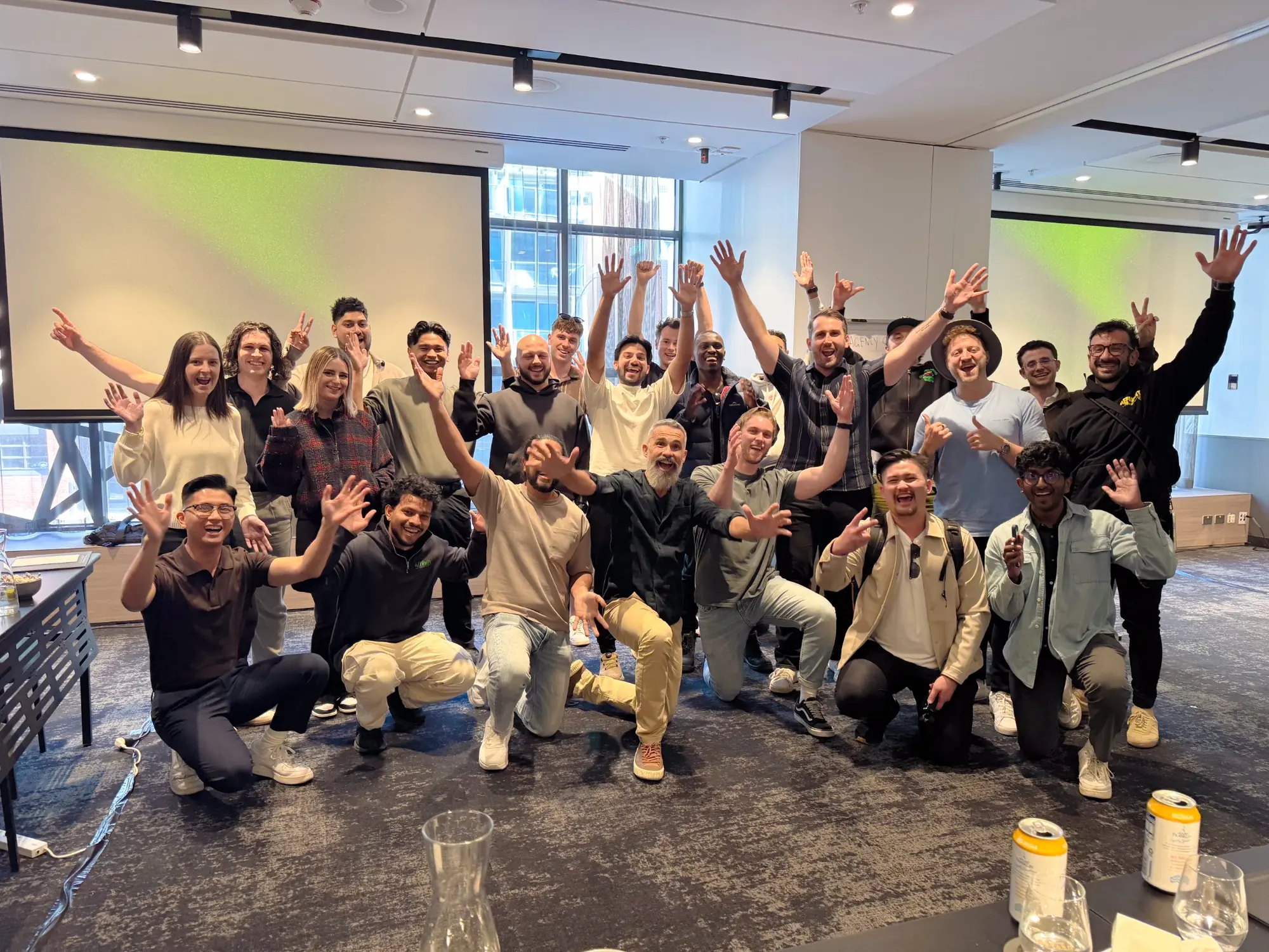 Mastermind members working at the Melbourne intensive