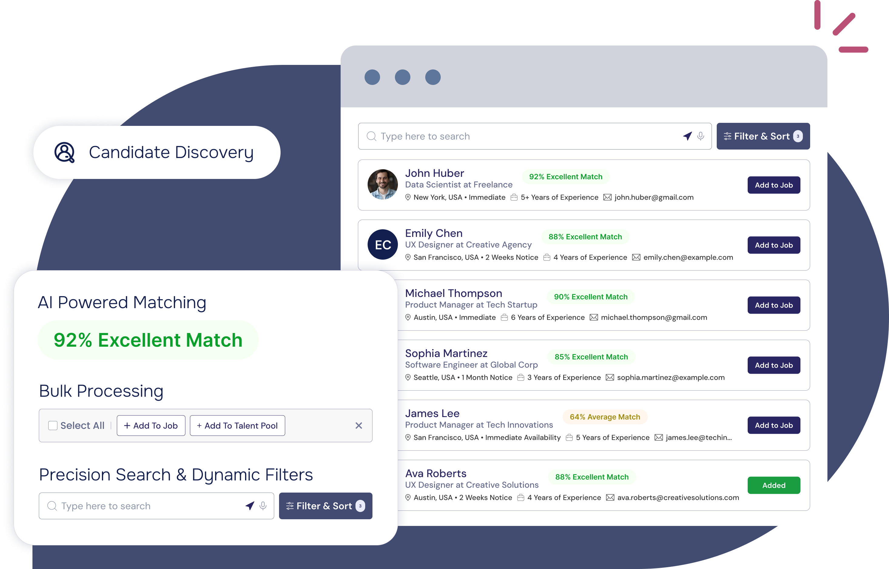Data visualization showing 10% improvement in workplace Diversity Index through AI-powered recruitment