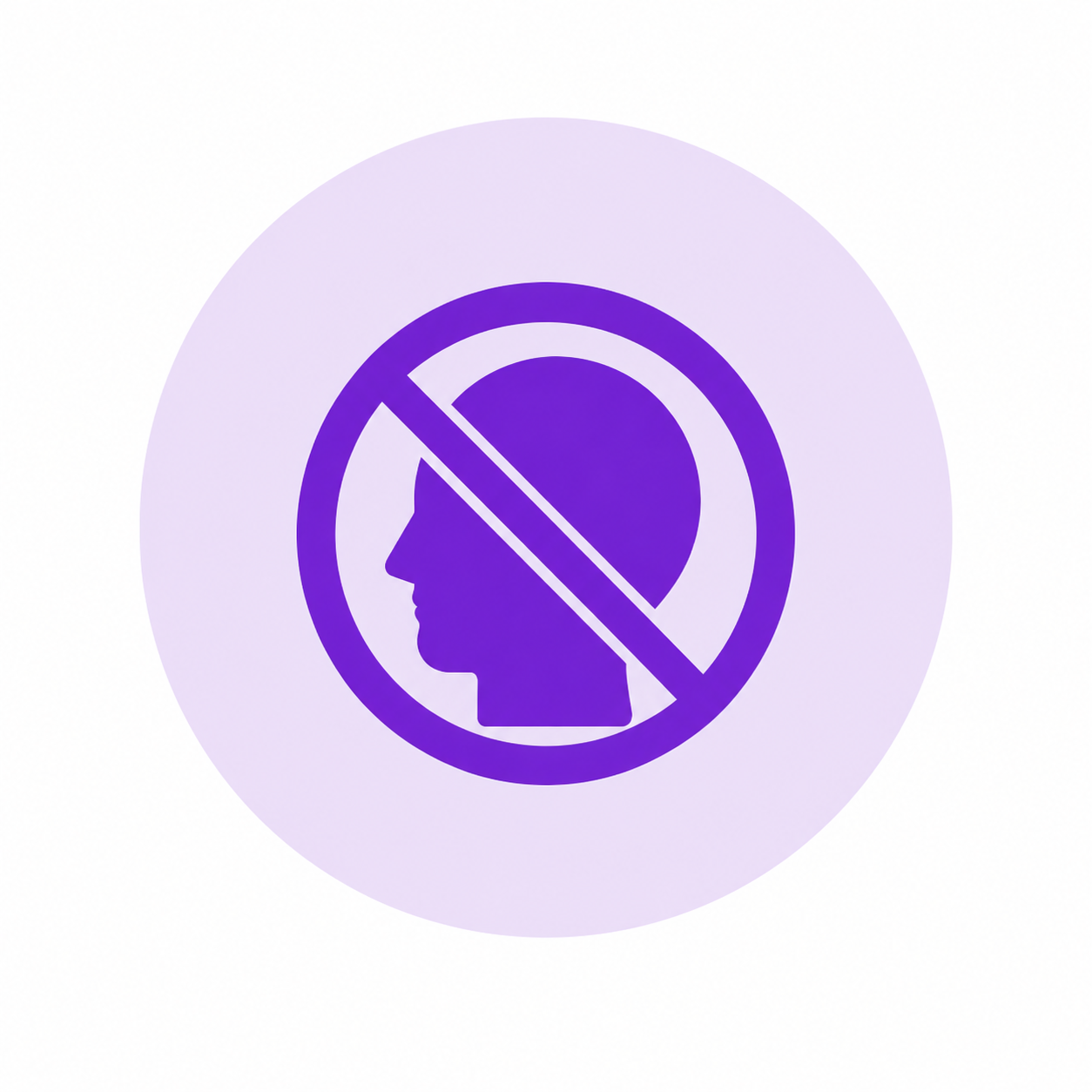 Solid purple circle on transparent background.