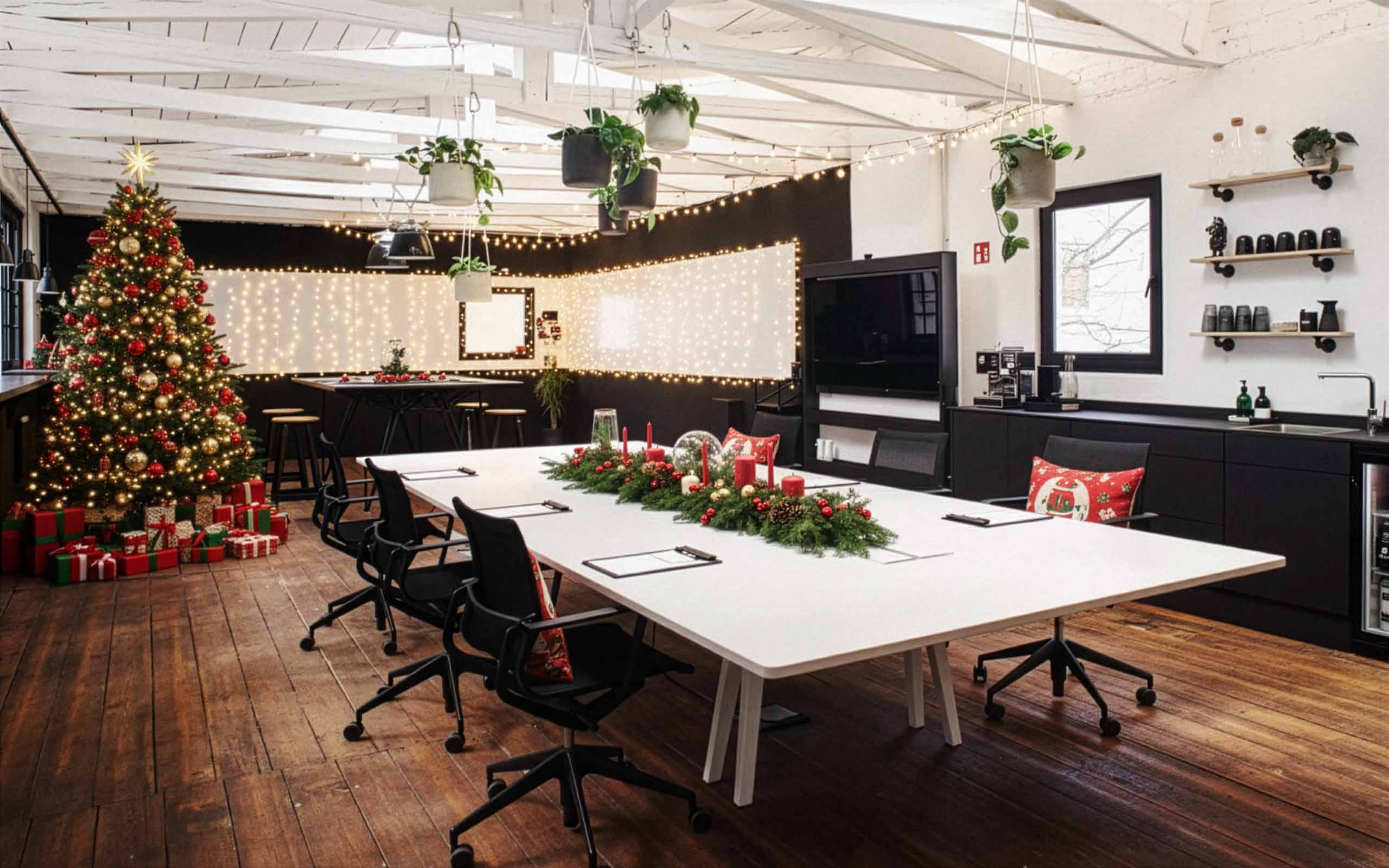 Blick in den Raum der Workshopfläche des Rainhauses