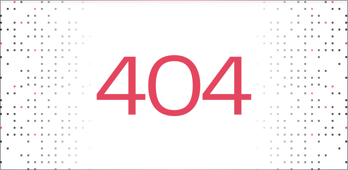 A red and white 404 error message.
