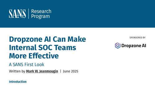 A blue and white image of a man with the words "Artificial Intelligence can make General SOC Teams Effective" written in white.