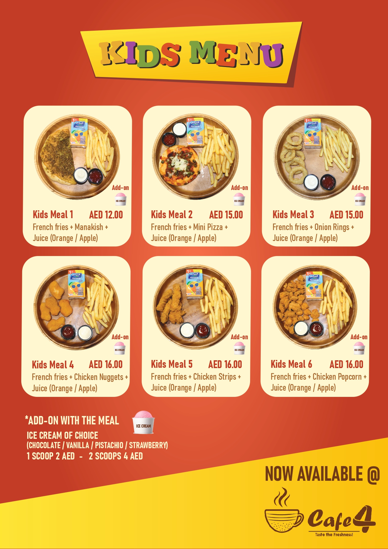 kids menu