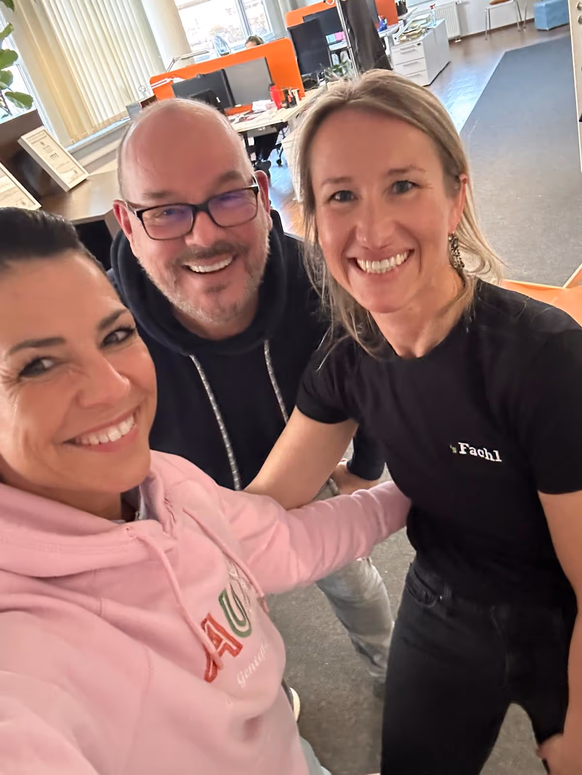 Karin, Anke und Sven hatten viel Spaß