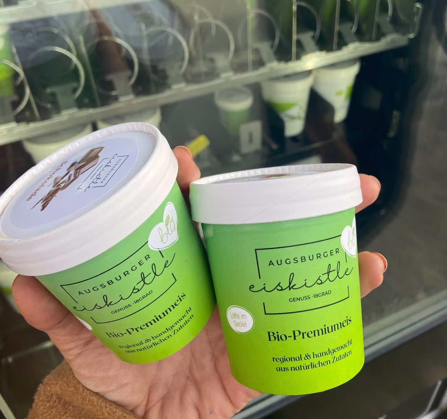Augsburger Genusskistle - Bio-Eis aus dem Automaten