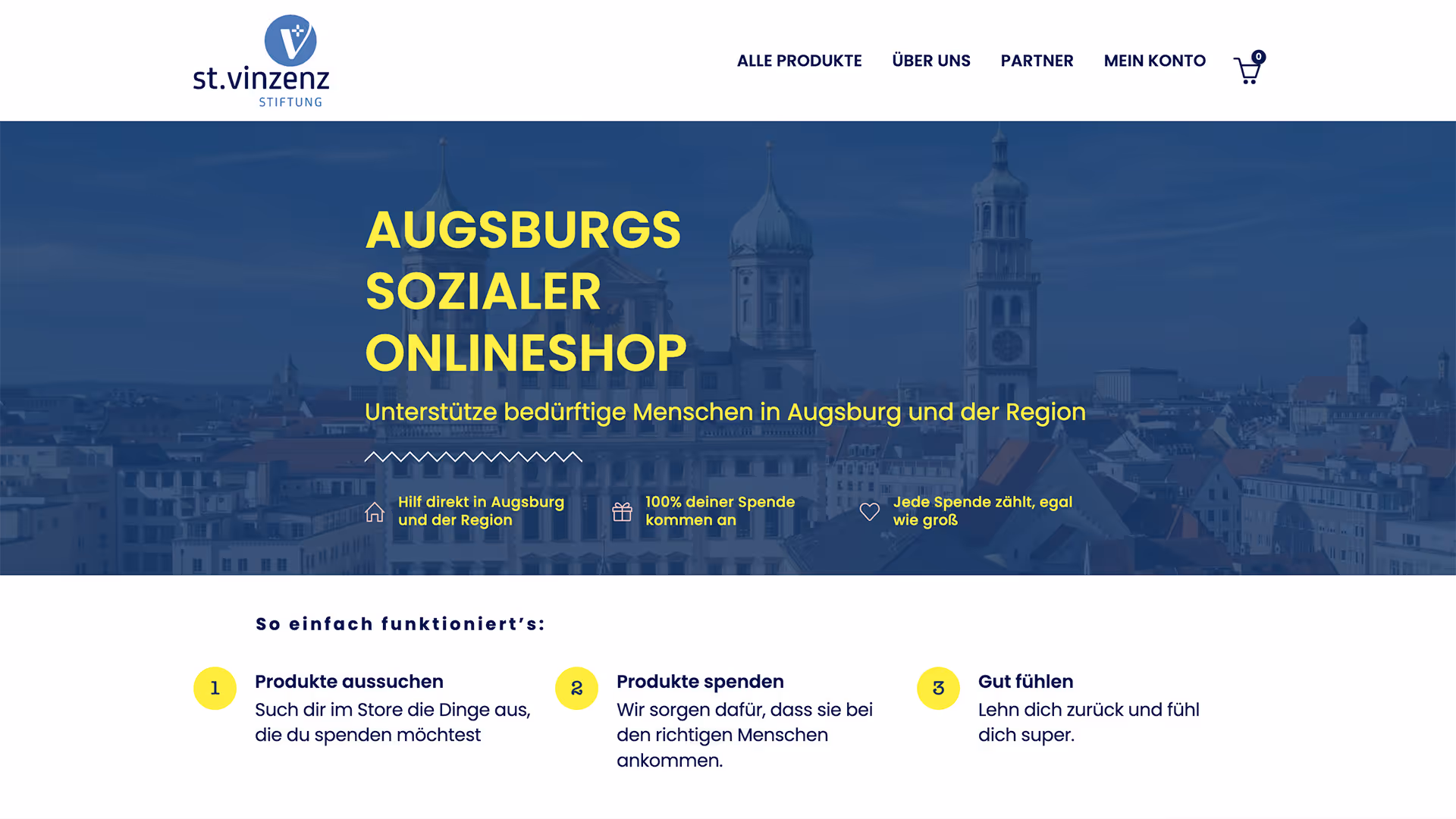 Vinzenzstore Website
