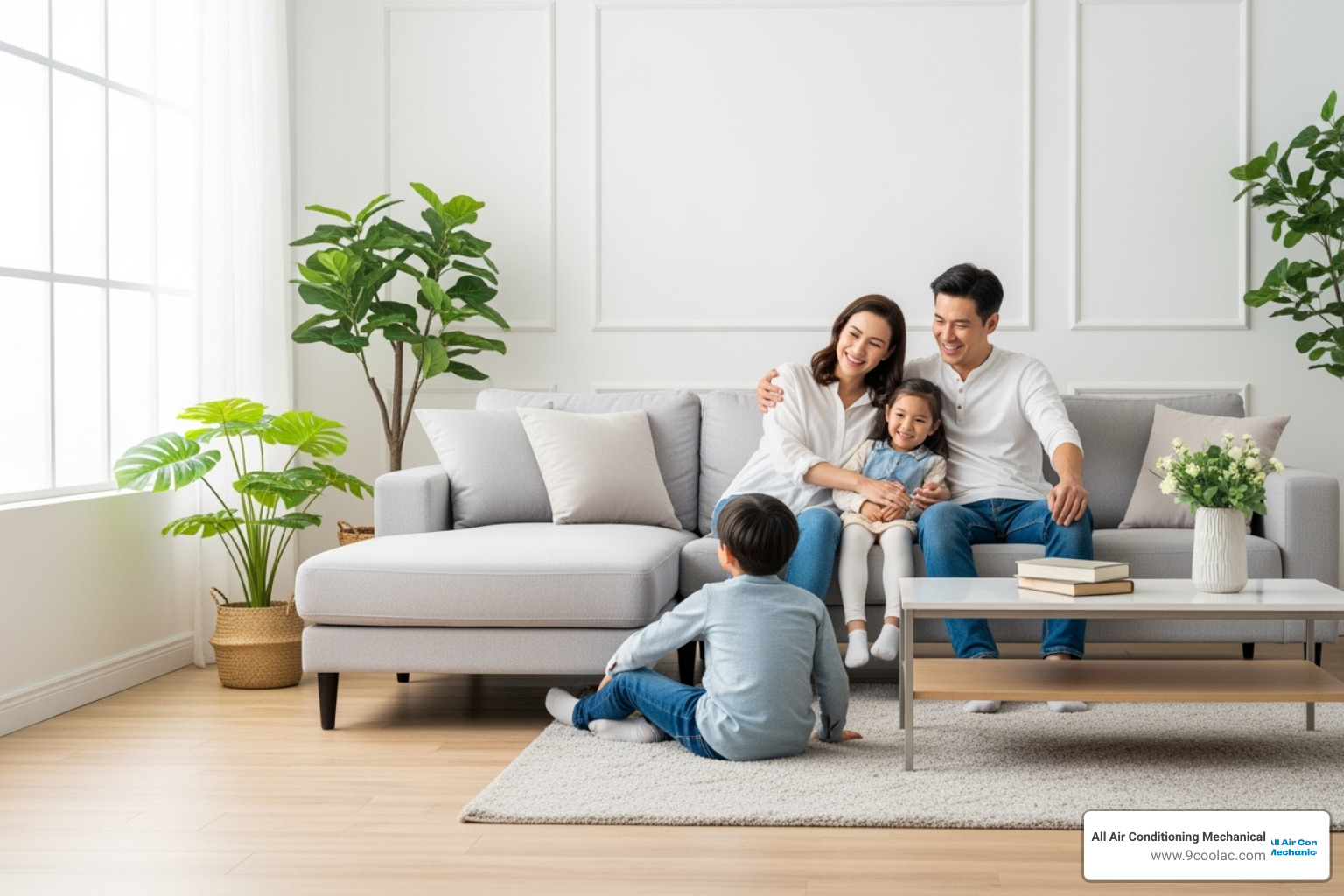 family breathing easily in a fresh-looking home - air duct cleaning doral family breathing easily in a fresh-looking home - air duct cleaning doral