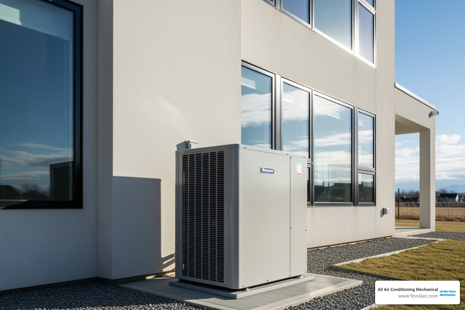 modern high-efficiency outdoor AC unit - central air installation palm beach
