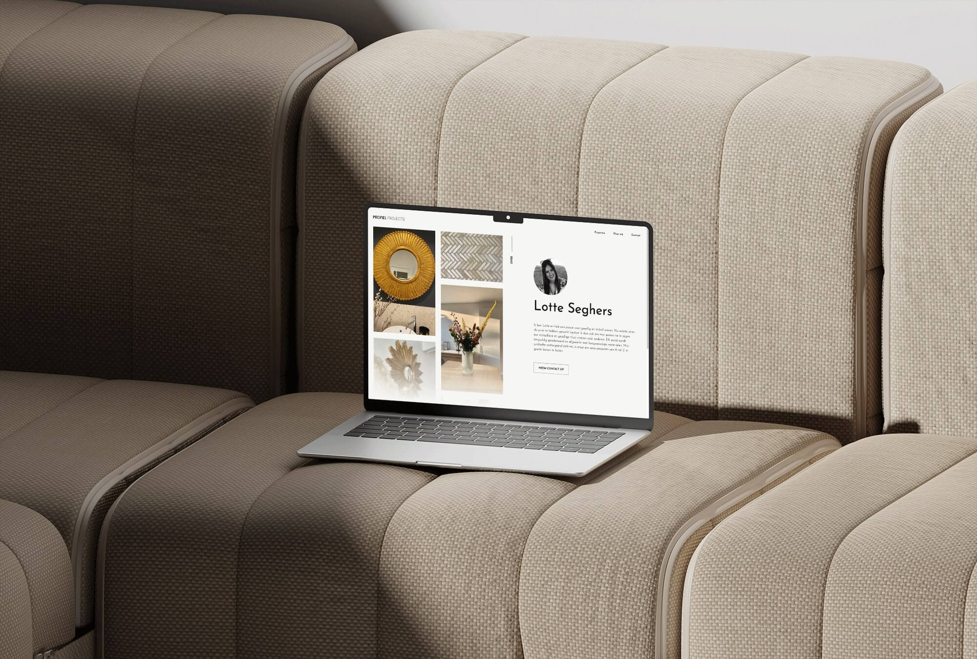 Webflow website design for Profiel Projects