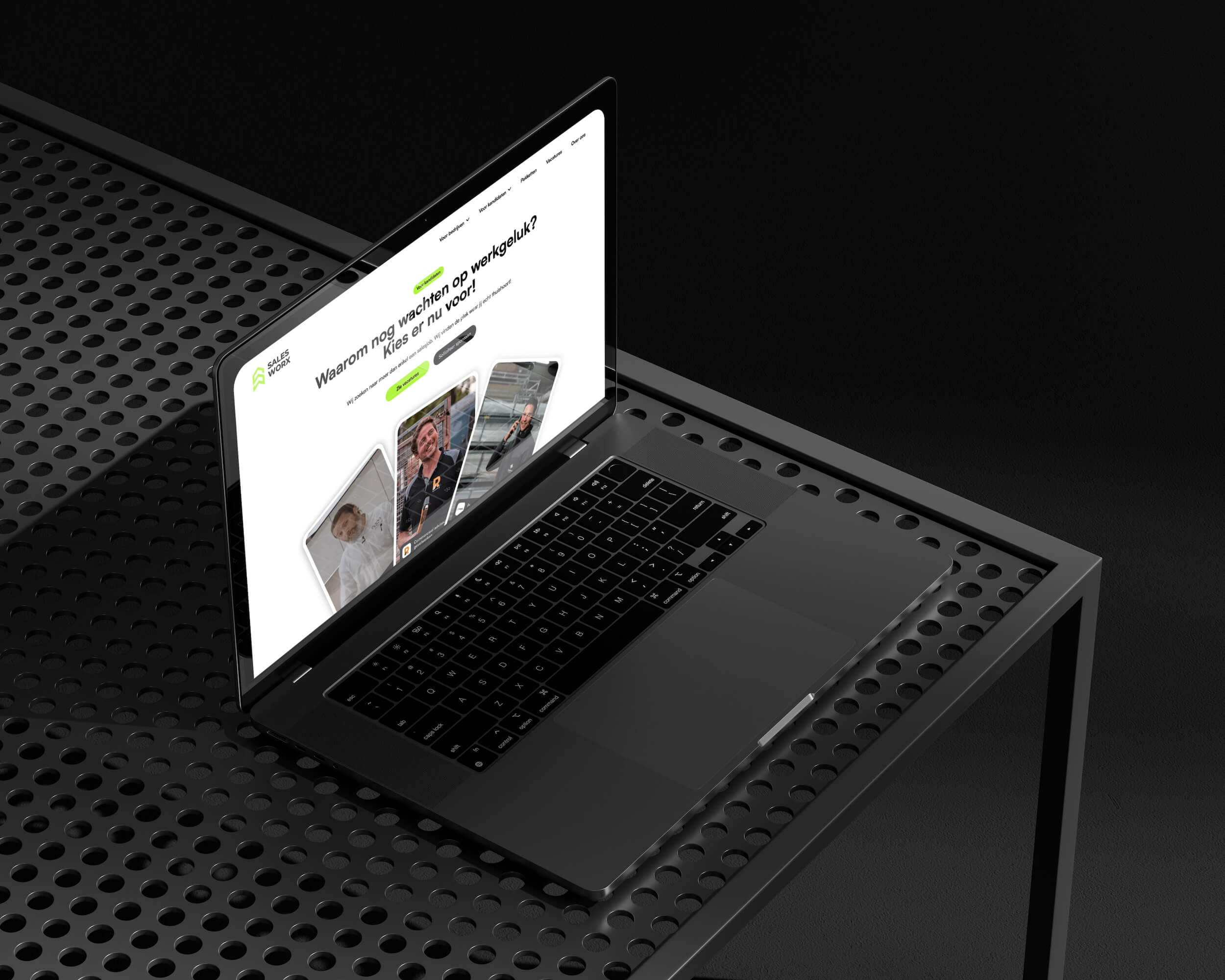 Webflow website design for Salesworx, sales recruitment agency