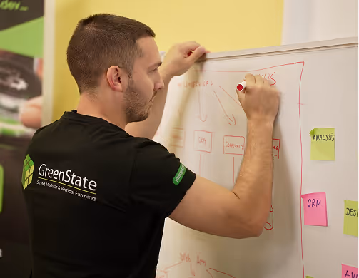 Explaining microservices on white board