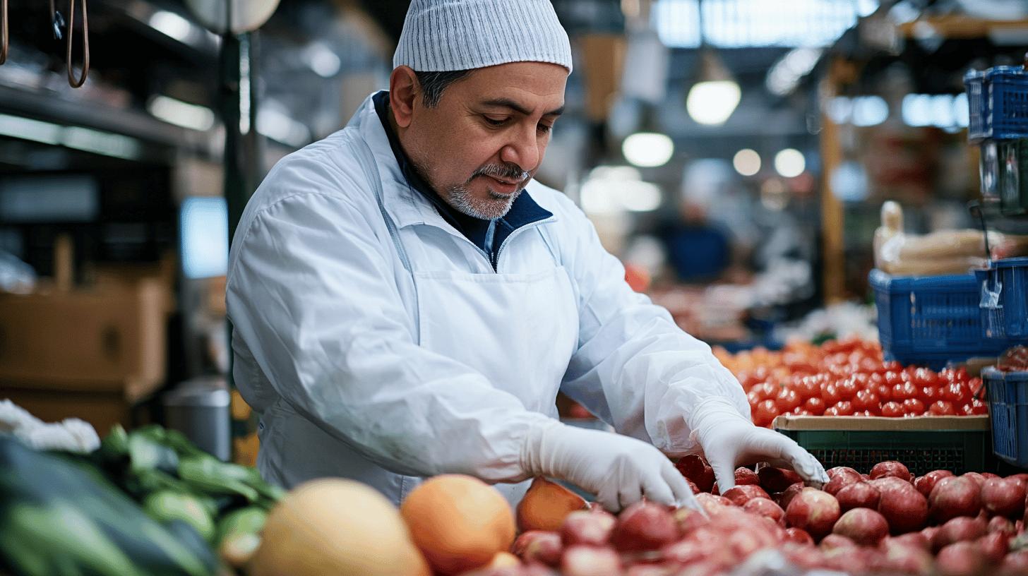 A collaborative discussion in a professional kitchen setting, featuring three individuals engaged in problem-solving and teamwork, symbolizing operational efficiency, process optimization, and seamless management integration.