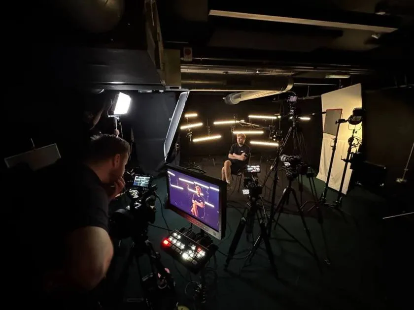 Behind the scenes: a multi-camera studio interview