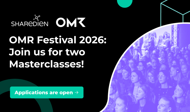 Sharedien beim OMR Festival 2026 mit Masterclasses mit Siemens und Weidmüller