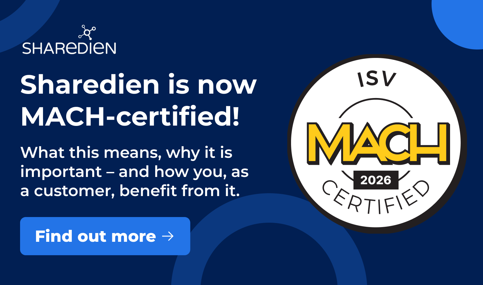 Sharedien is now MACH-certified – what this means for your content strategy