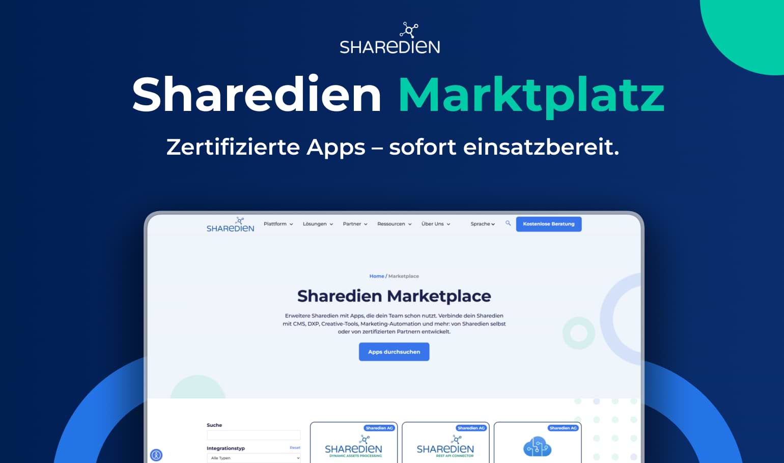 Sharedien Marktplatz: Übersicht geprüfter Apps und Integrationen