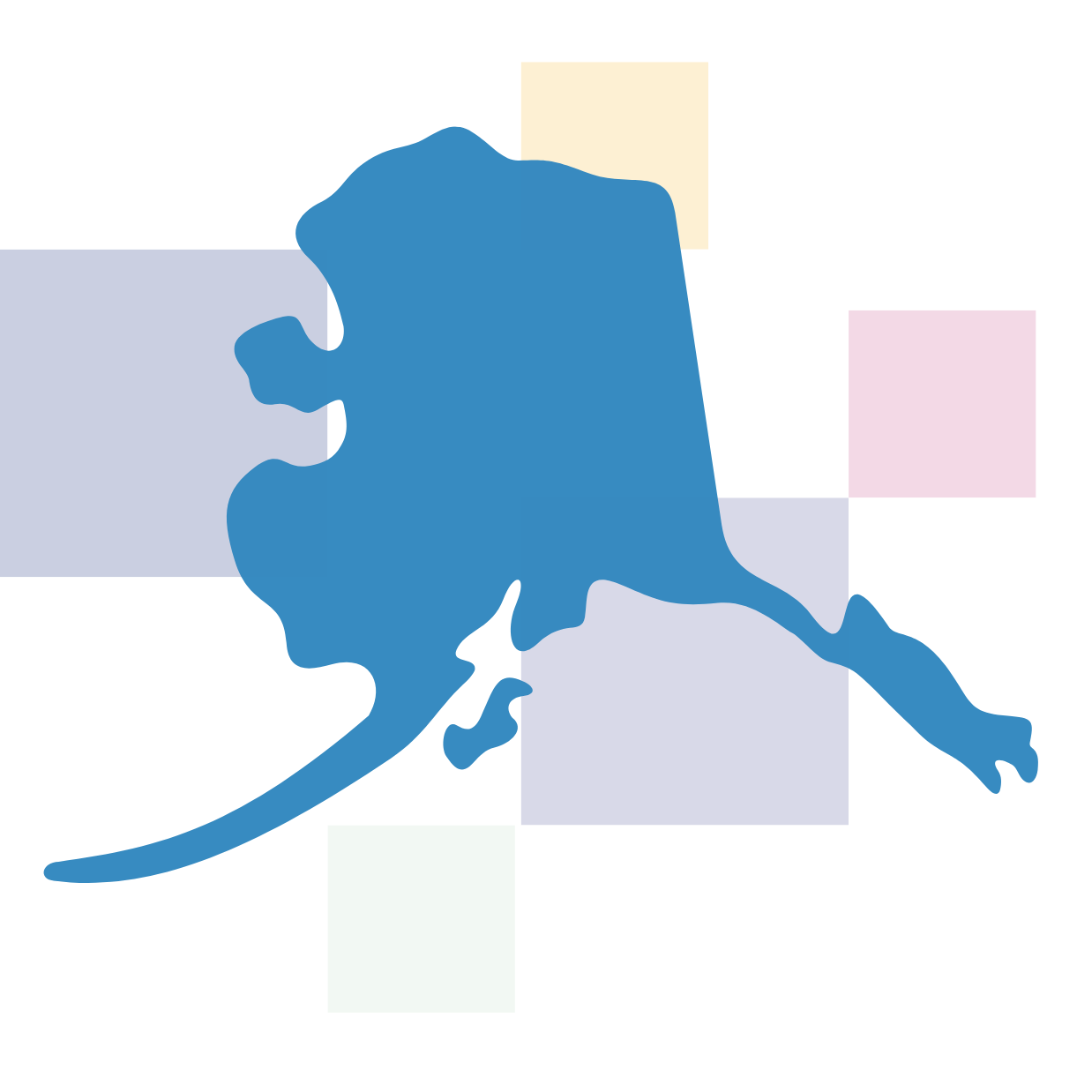 Map of Alaska showing Kids First ABA therapy service areas