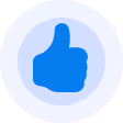Thumbs up icon representing our FCA registered status, highlighting trust and ethical standards in UK mortgage brokerage