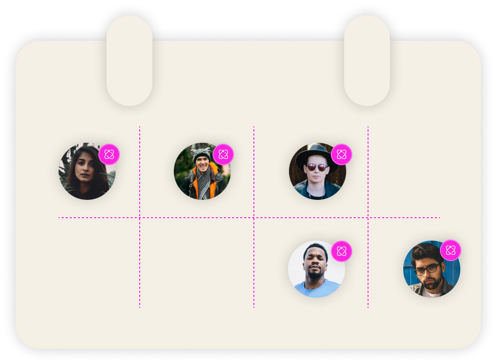 A calendar being booked