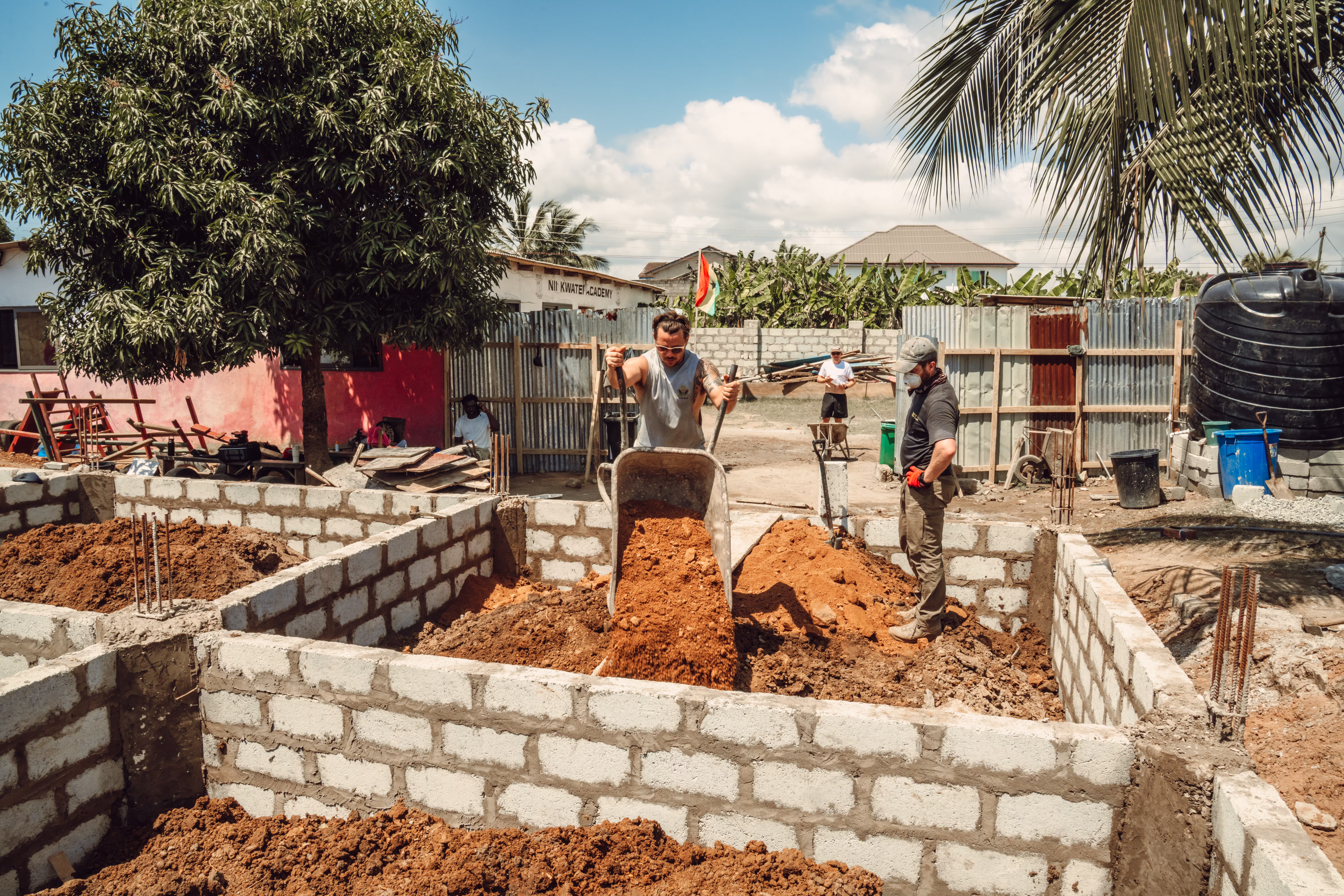 Yacht crew using their skills where it matters most, giving back and rebuilding a school.