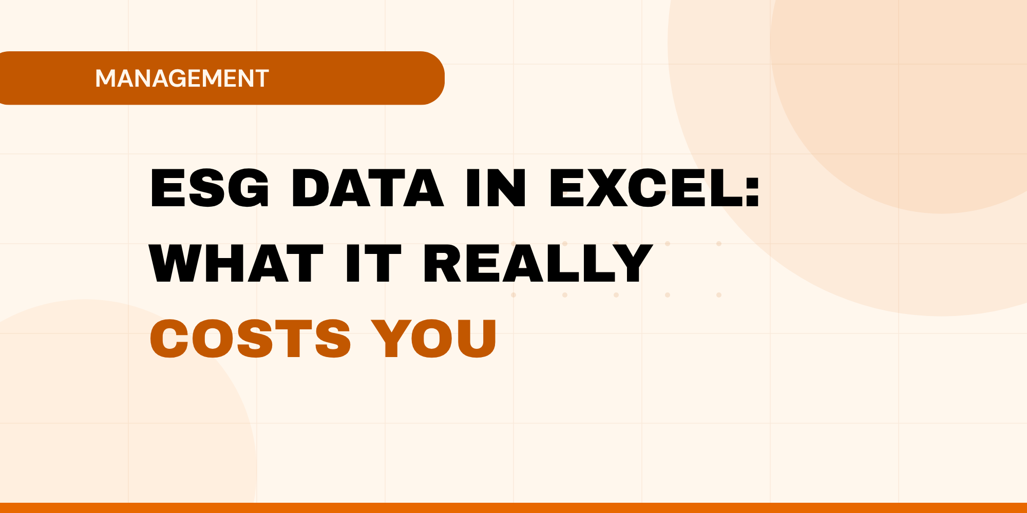 Illustration: the real cost of managing ESG data in Excel in 2026