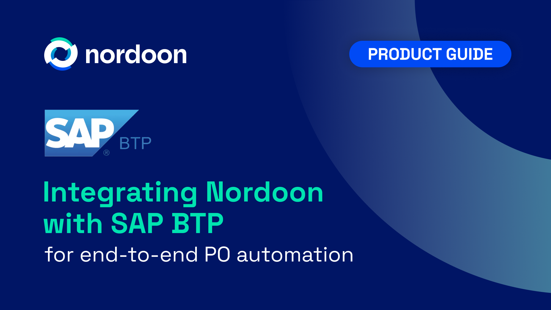 Integrating Nordoon with SAP BTP  for end-to-end PO automation