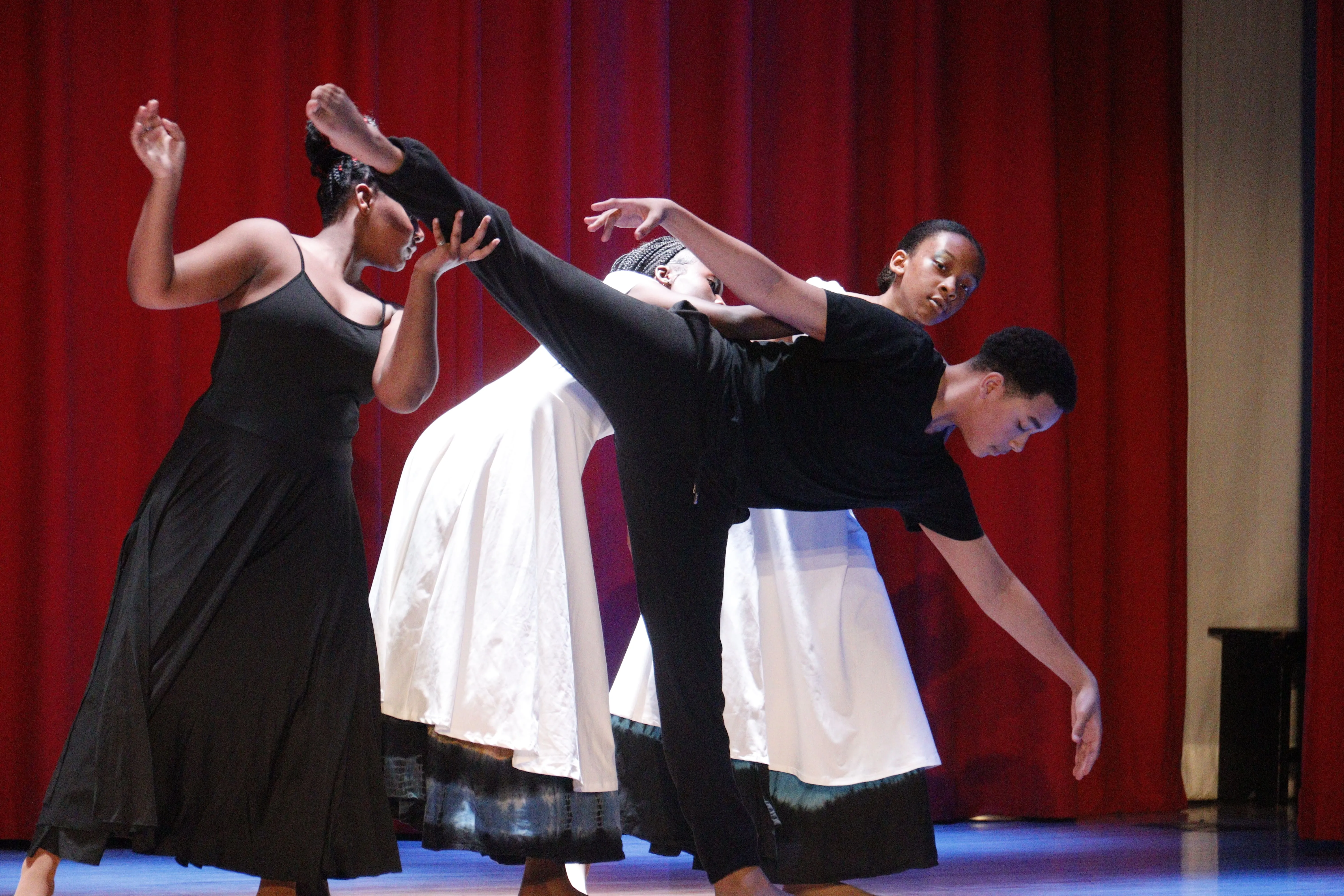 Meyer Levin student band onstage