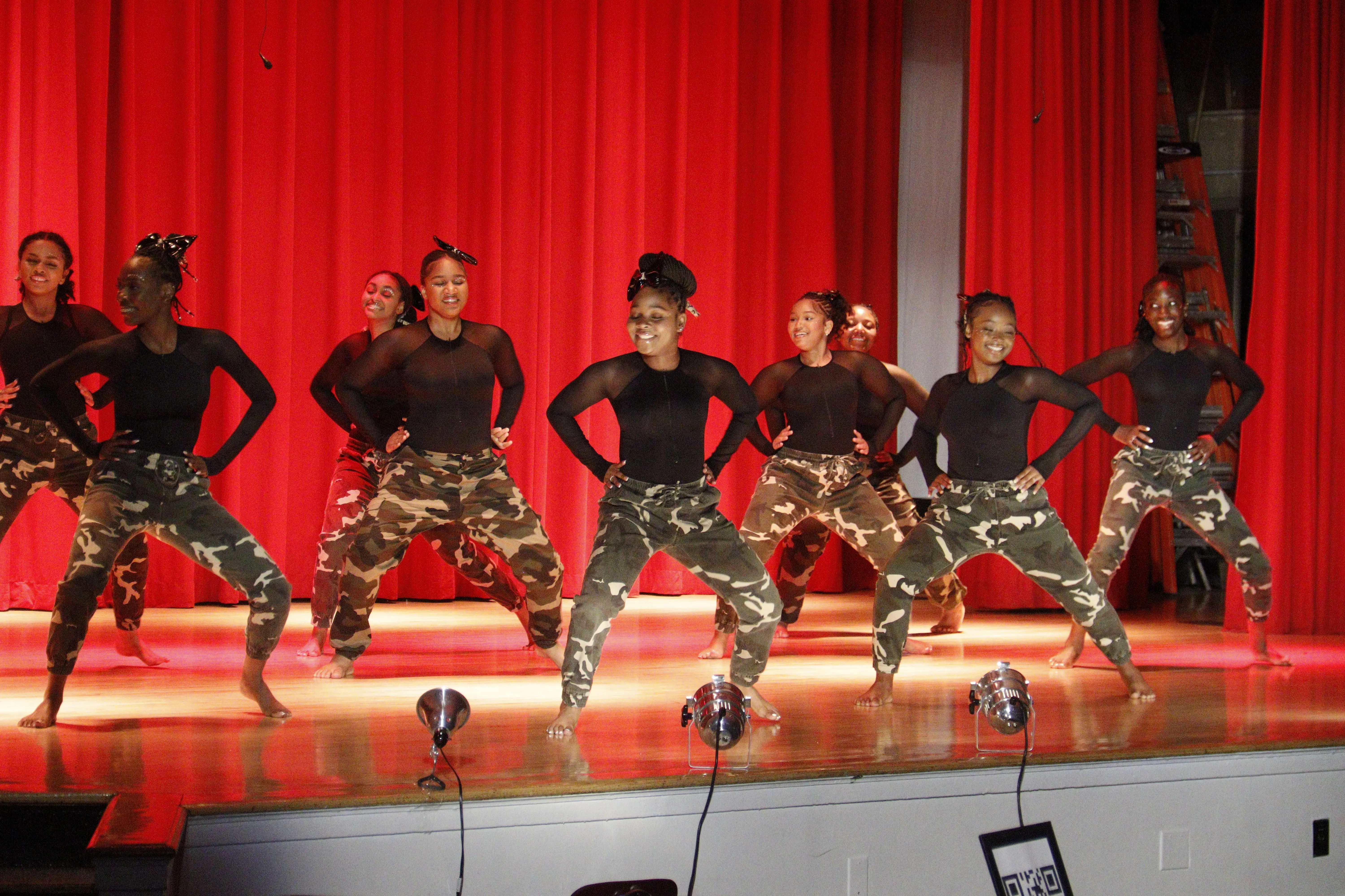Principal Hendrickson in auditorium