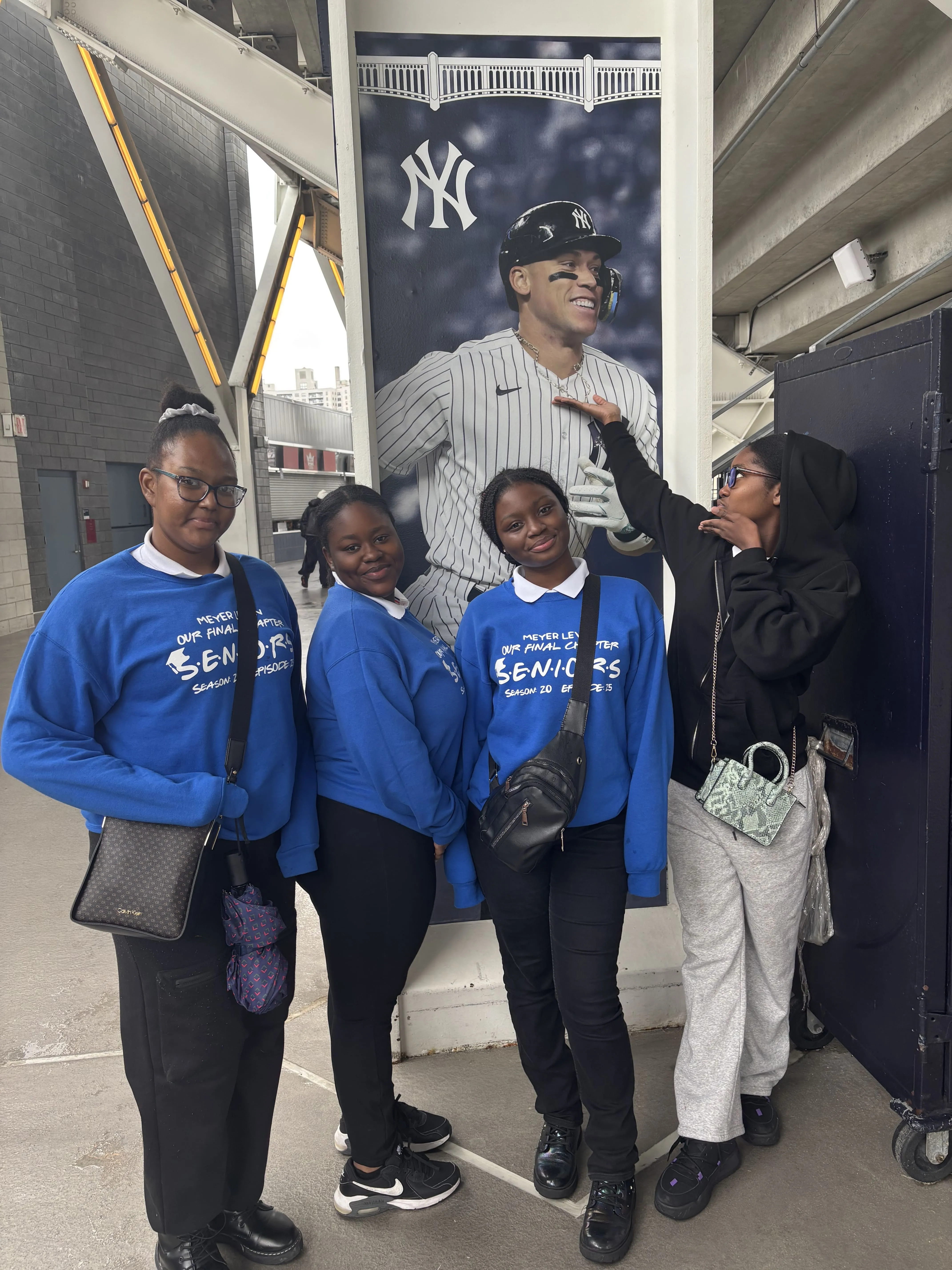 Student band under stage lights