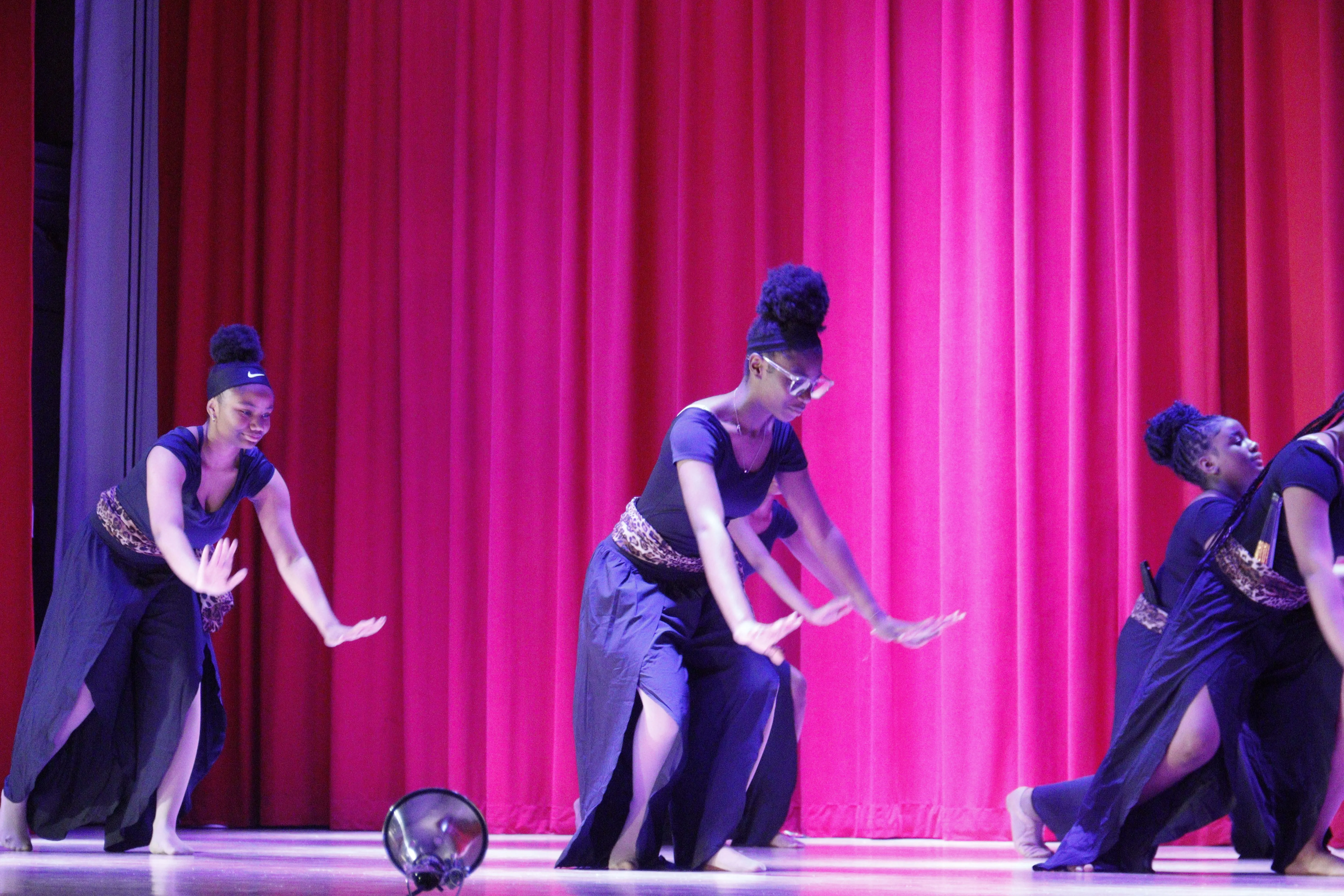 Contemporary dance in motion