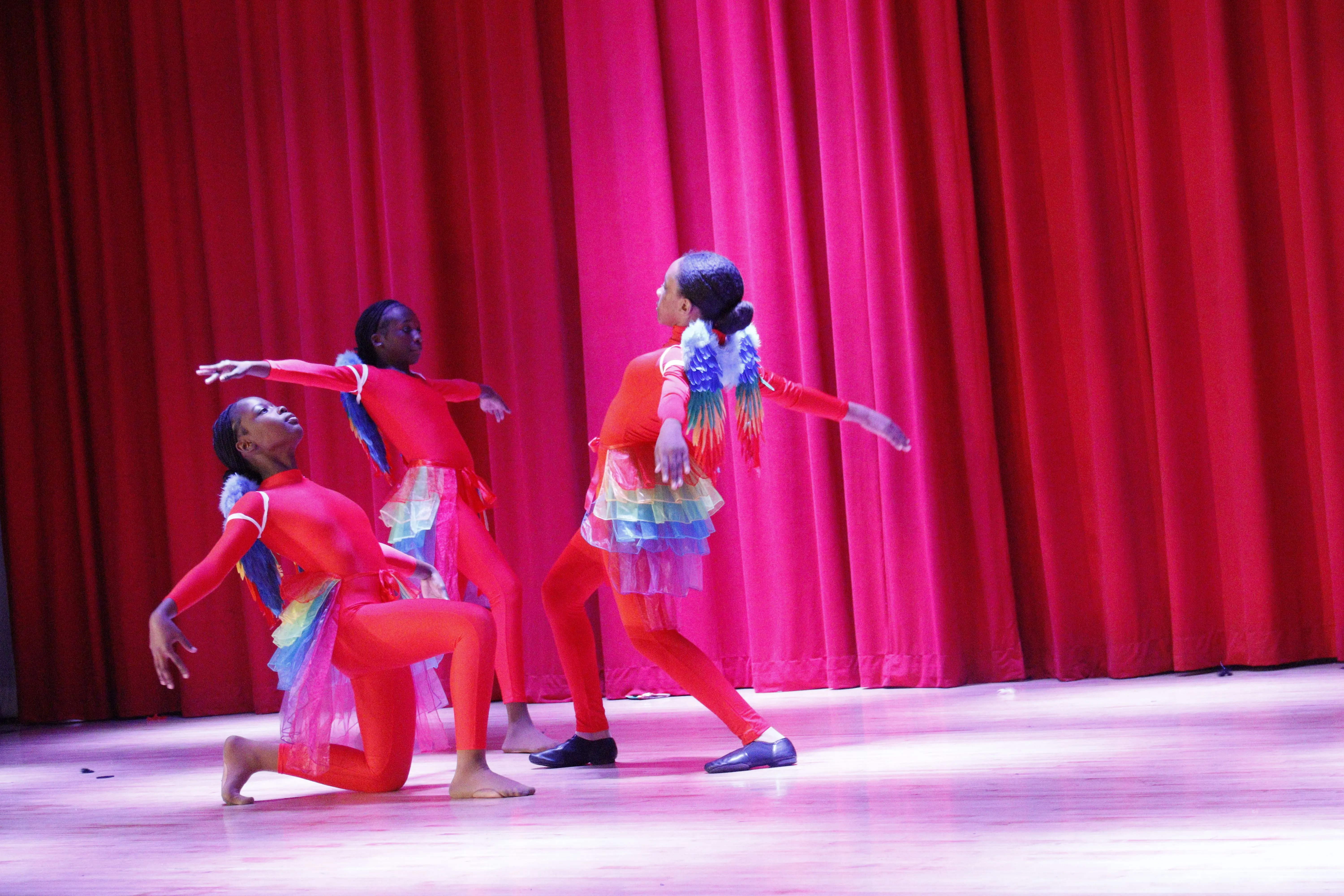 Two dancers in action