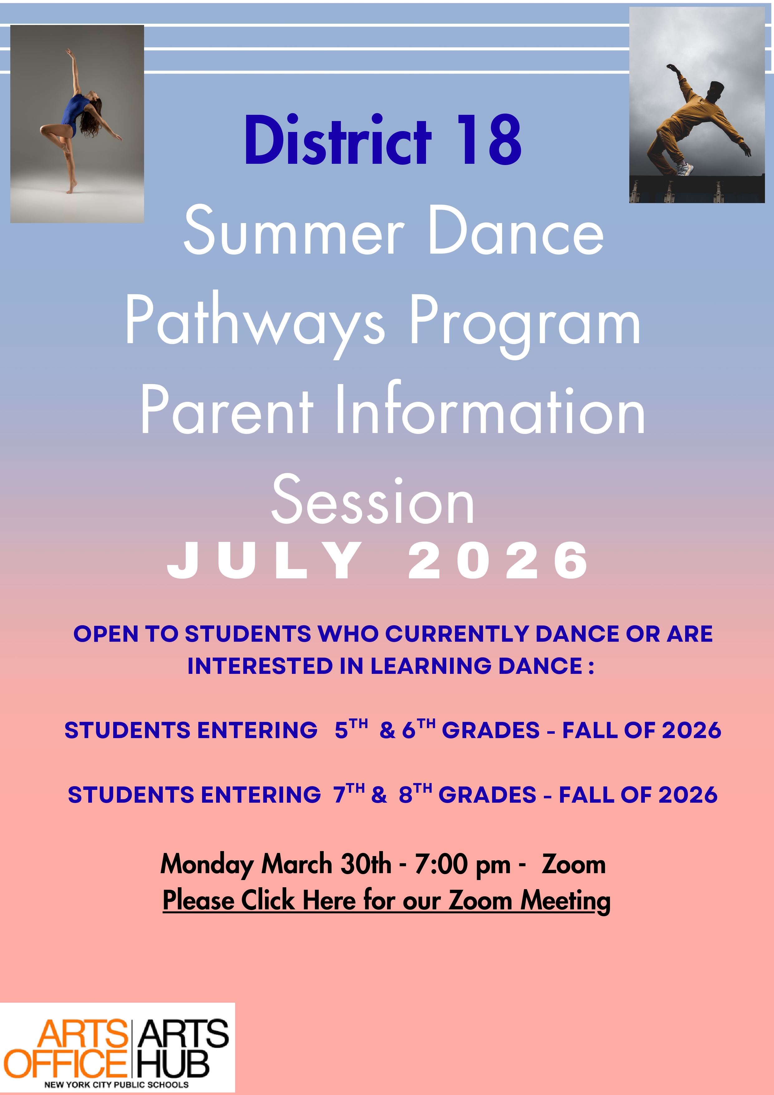 D8 Parent Literacy Workshop flyer