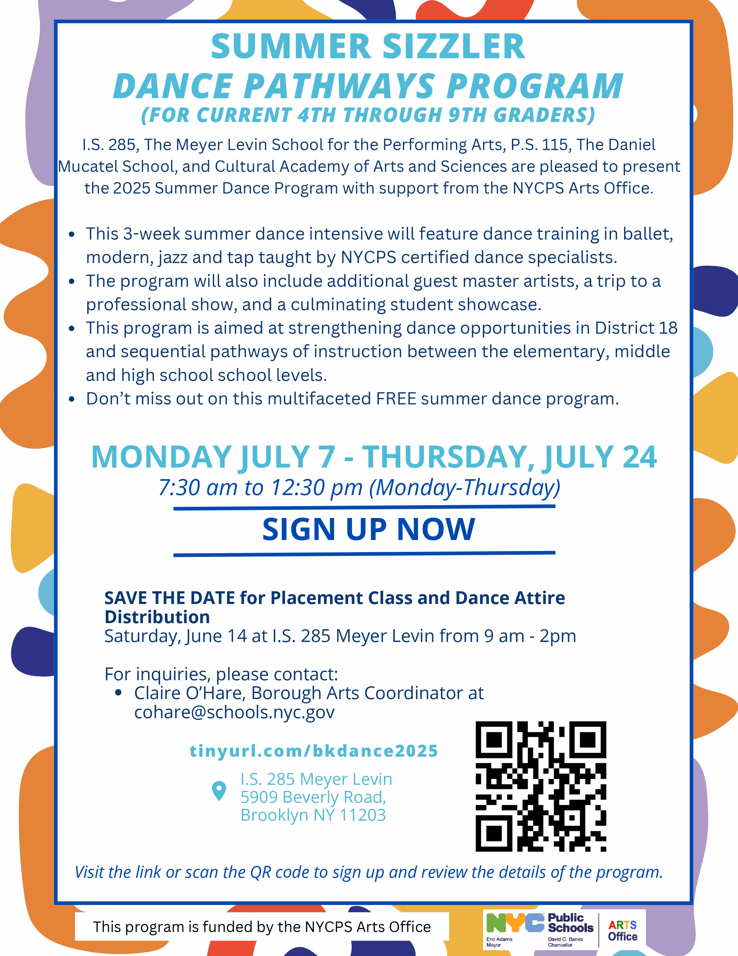 SUMMER SIZZLER DANCE PATHWAYS PROGRAM