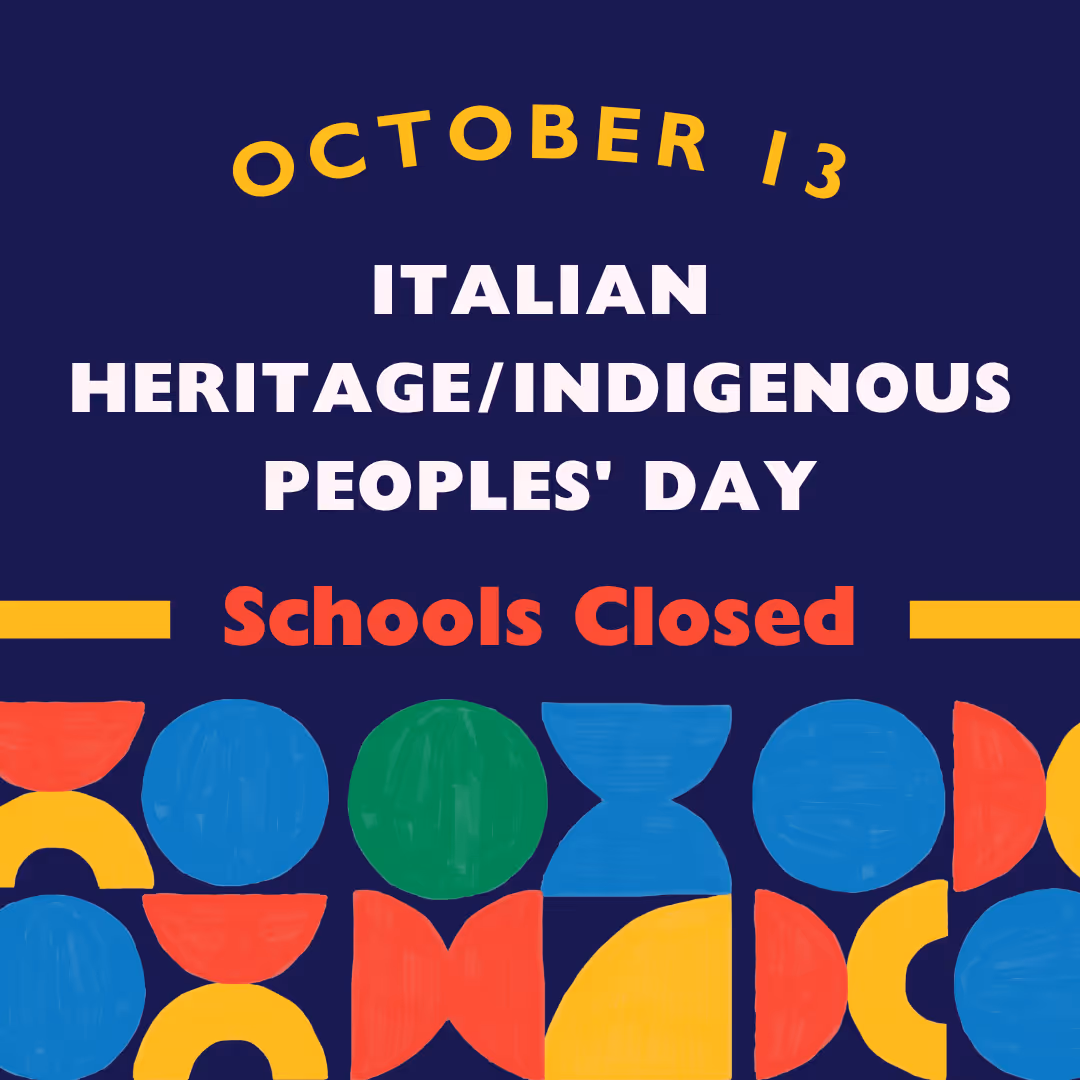 Italian Heritage/Indigenous Peoples' Day