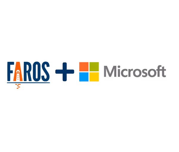 Faros AI and Microsoft logos