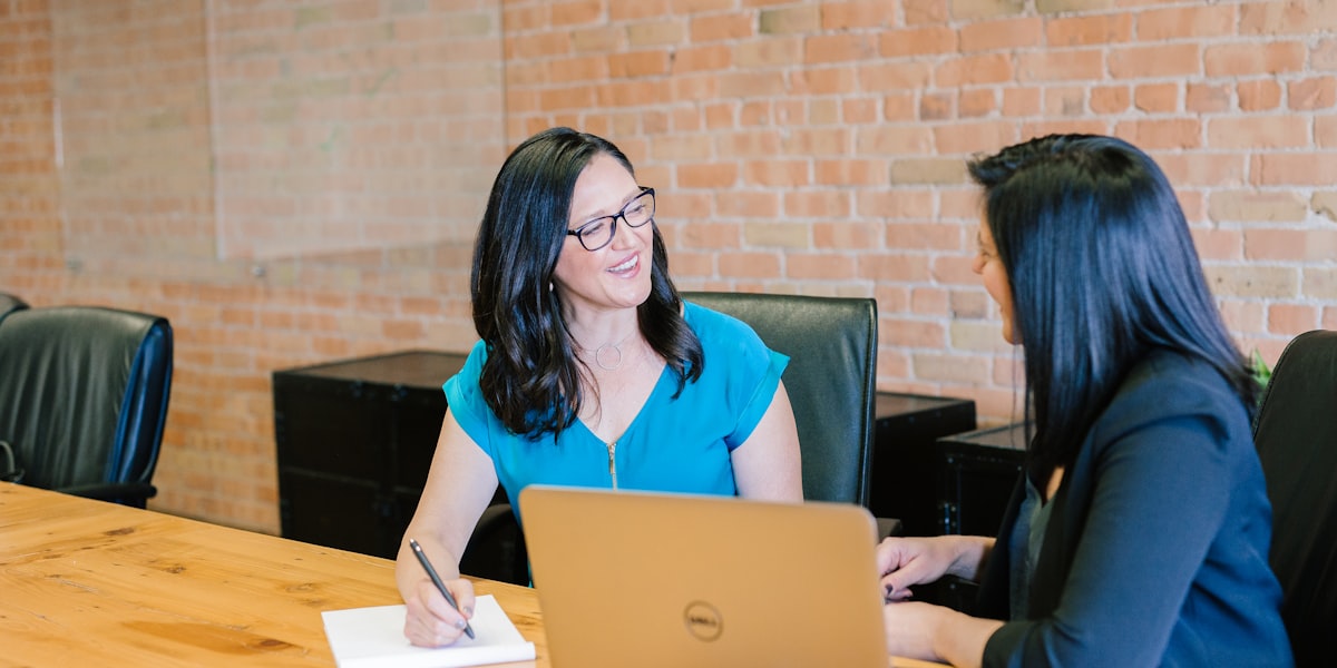 Real estate agent meeting with a client