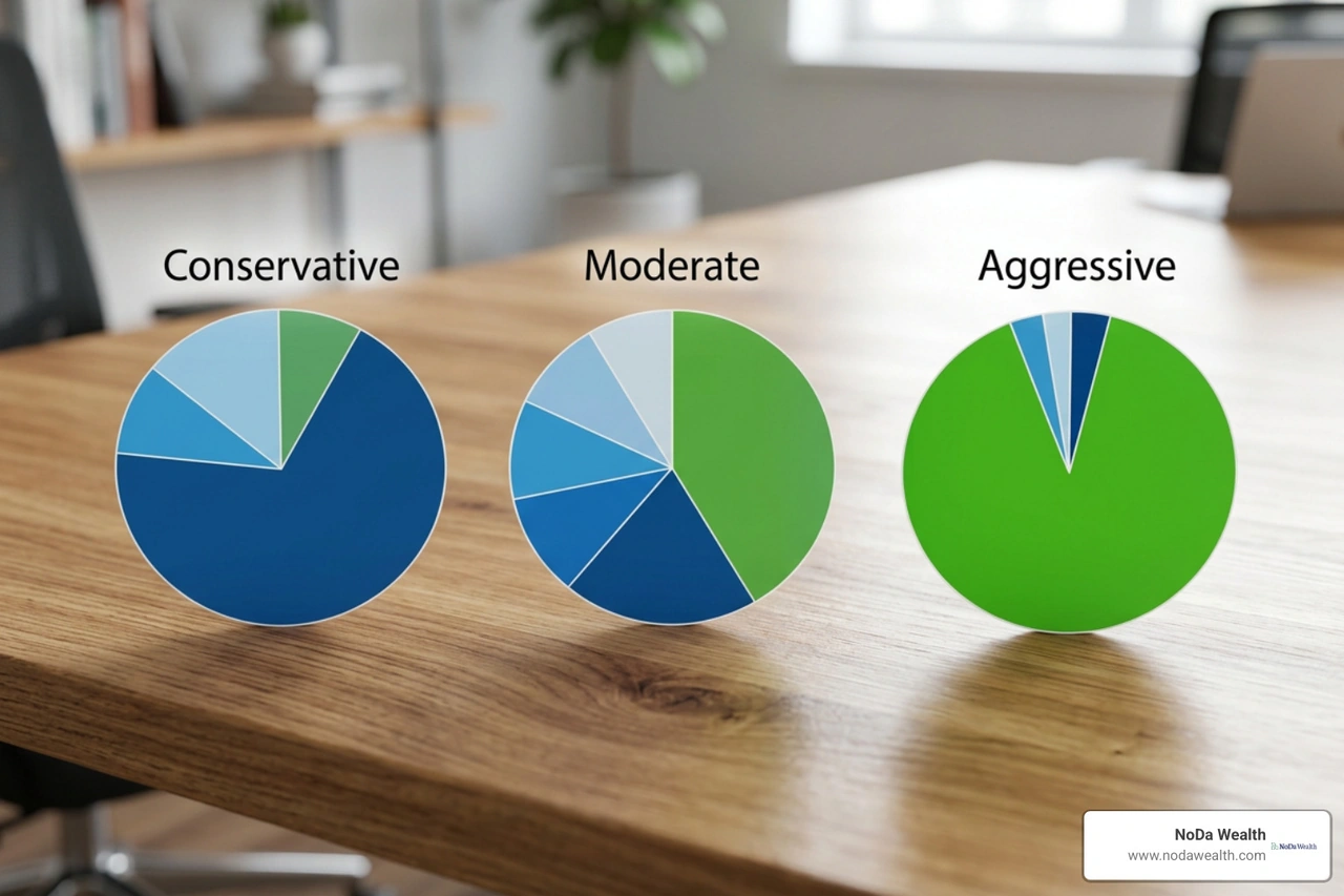 conservative vs moderate vs aggressive asset allocations