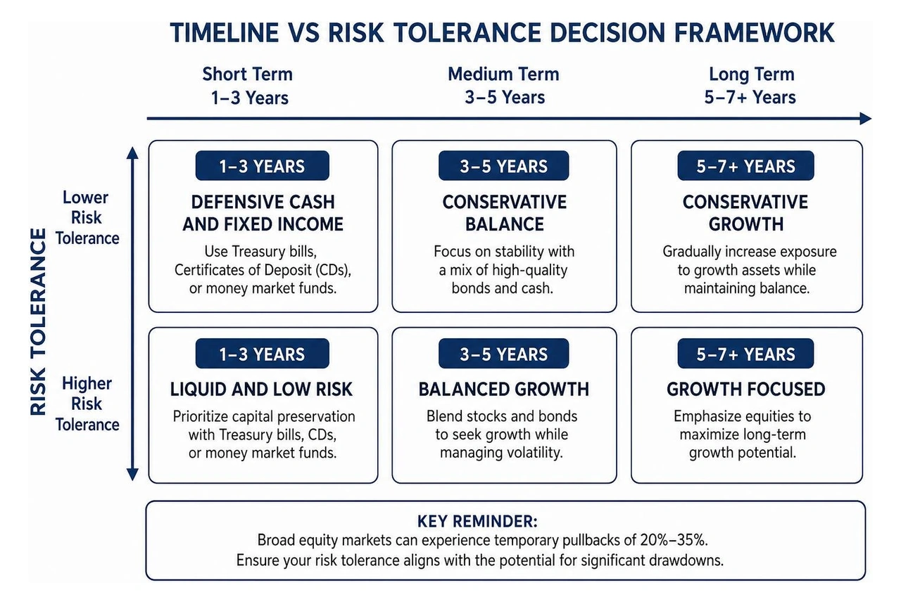 Timeline vs risk tolerance decision framework