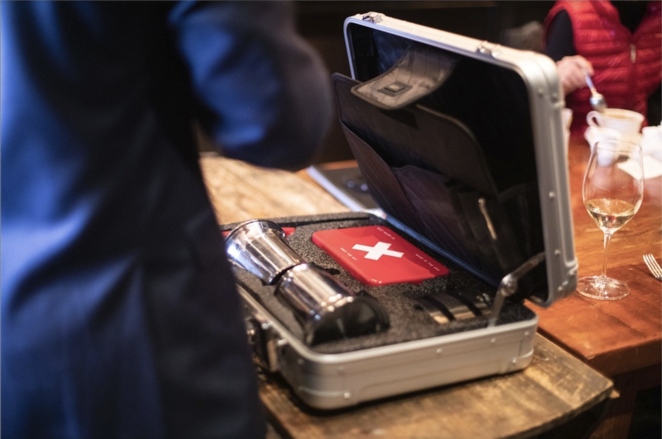 Details of an interactive experience at a previous dinner