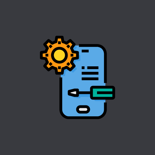Ilustração de manutenção de smartphones