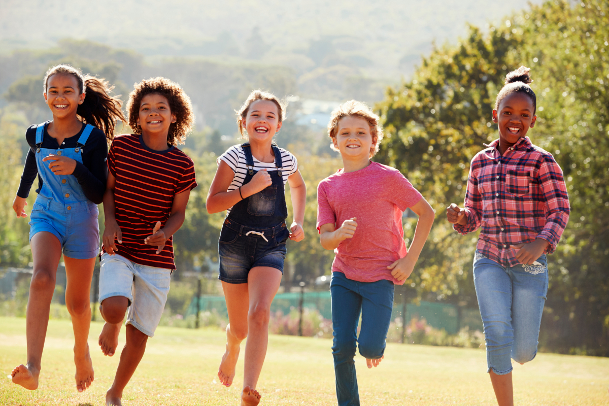 children running 