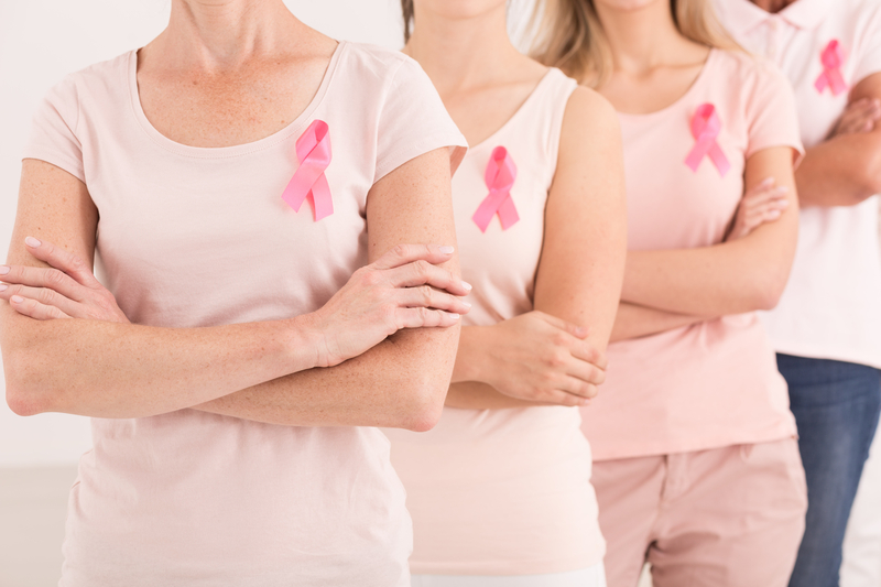 Group of women united against breast cancer