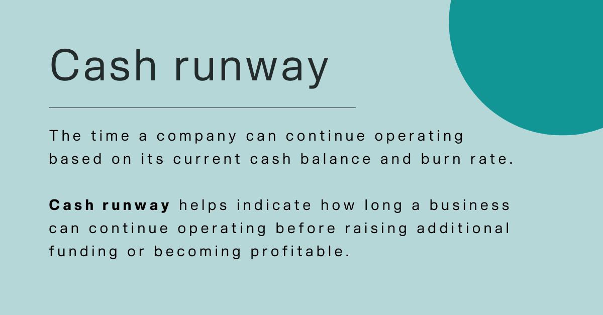 Finance guide: Cash runway (calculation, uses, examples)