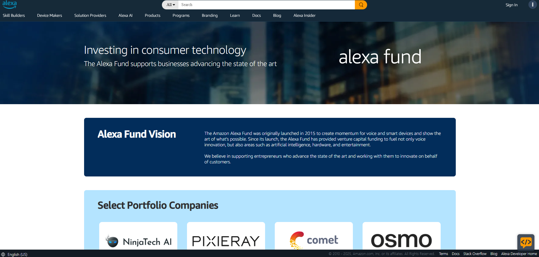 Image of Amazon Alexa Fund - Top VCs in AI