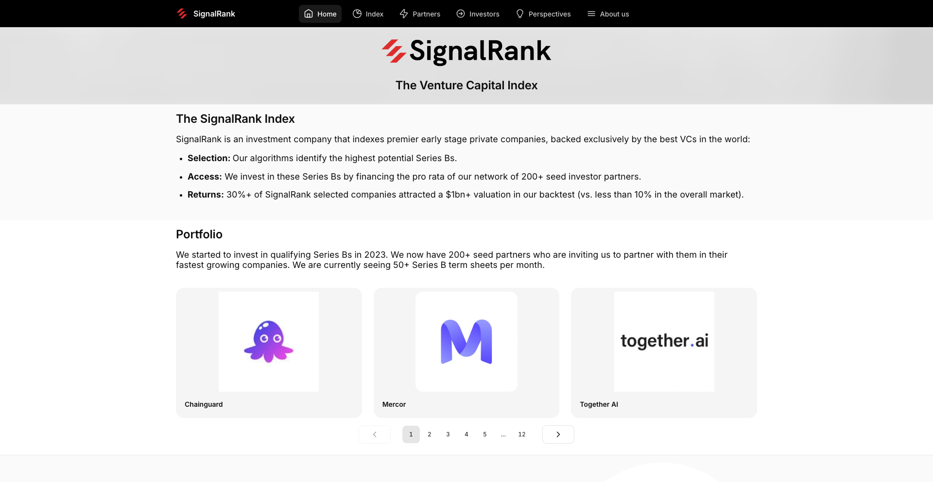 Image of SignalRank - Top VCs in AI